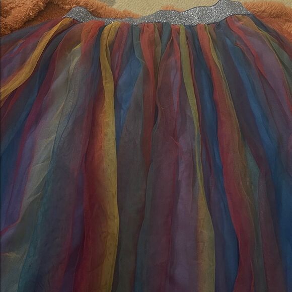 Multicolor Girls Tulle Skirt with under skirt - Picture 2 of 5